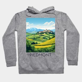 A Pop Art Travel Print of Piedmont - Italy Hoodie